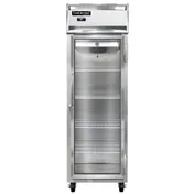 Continental Refrigerator 1RNGD 26" 1-Section Reach-In Refrigerator w/ Glass Door, Stainless Steel Front Aluminum Exterior, 20 cu. ft. 1 image
