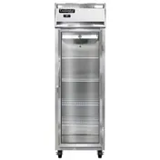 Continental 1RNSAGD 26" 1-Section Reach-In Refrigerator w/ Glass Door, Stainless Steel Exterior, 20 cu. ft. 1 image