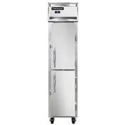 Continental 1RSESNHD 18" 1-Section Reach-In Refrigerator w/ 2 Solid Half Doors, Stainless Steel Front Aluminum Exterior, 12 cu. ft. 1 image