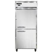 Continental Refrigerator 1RXNPTHD 36" 1-Section Pass-Thru Refrigerator w/ 4 Half Solid Doors, Stainless Steel Front Aluminum Ends, 30 cu. ft. 1 image