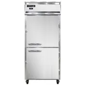 Continental Refrigerator 1RXNSAPTHD 36" 1-Section Pass-Thru Refrigerator w/ 4 Solid Half Doors, Stainless Steel Exterior, 30 cu. ft. 1 image