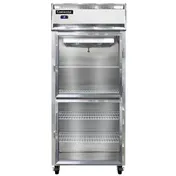 Continental 1RXSNSAGDHD 36" 1-Section Reach-In Refrigerator w/ 2 Glass Doors, Stainless Steel Exterior, 26 cu. ft. 1 image