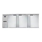 Continental Refrigerator BB90SNSS 90" Back Bar Cooler with Solid Door 1 image