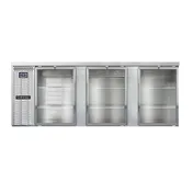 Continental Refrigerator BB90SNSSGD Refrigerated Back Bar Cooler w/ 3 Glass Doors, 25 Cu Ft 1 image