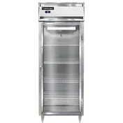 Continental Refrigerator D1RESNSAGD 28" 1-Section Reach-In Refrigerator w/ Glass Door, Stainless Steel Exterior, 18 cu. ft. 1 image