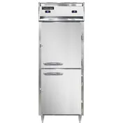 Continental Refrigerator D1RFENHD 28" 1-Section Reach-In Refrigerator Freezer Combo w/ 2 Half Solid Doors 1 image