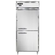 Continental Refrigerator D1RXNSAPTHD 36" 1-Section Pass-Thru Refrigerator w/ 4 Half Solid Doors, Stainless Steel Exterior, 32 cu. ft. 1 image
