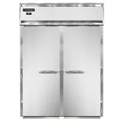 Continental Refrigerator D2RINSA 68" 2-Section Roll-In Refrigerator w/ 2 Solid Doors, Stainless Steel Exterior 1 image