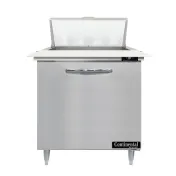 Continental Refrigerator D32N8C 32" One Section Sandwich / Salad Prep Table w/ 1 Door, 8 Pans 1 image