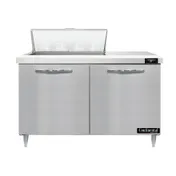 Continental Refrigerator D48N8 48" Two Section Sandwich / Salad Prep Table w/ 2 Doors, 8 Pans 1 image