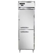 Continental Refrigerator D1FNSSHD 26" 1-Section Reach-In Freezer, 2 Half Solid Doors, Stainless Steel, Top Mounted, 21 cu. ft. 1 image