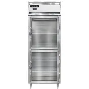 Continental Refrigerator D1FENGDHD 28" 1-Section Reach-In Freezer, 2 Half Glass Doors, Top Mounted, 22 cu. ft., Stainless Steel Front 1 image