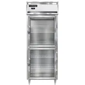 Continental Refrigerator D1FENSAGDHD 28" 1-Section Reach-In Freezer, 2 Half Glass Doors, Top Mounted, 22 cu. ft., Stainless Steel 1 image