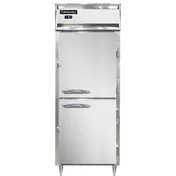 Continental Refrigerator D1FESNSSHD 28" 2-Half Solid Door Reach-In Freezer, Top Mounted, 18 cu. ft., Stainless Steel 1 image