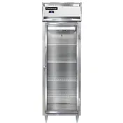 Continental Refrigerator D1FSNGD 26" 1-Section Reach-In Freezer w/ Glass Door, Top Mounted, 16 cu. ft., Stainless Steel Front, Aluminum Interior & Exterior 1 image