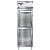 Continental Refrigerator D1FSNSAGDHD 26" 1-Section Reach-In Freezer, 2 Half Glass Doors, Stainless Steel, 16 cu. ft., Top Mounted 1 image
