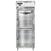 Continental Refrigerator D1RESNGDHD 28" 1-Section Reach-In Refrigerator w/ 2 Glass Half Doors, 18 cu. ft. 1 image