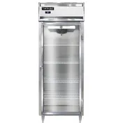 Continental Refrigerator D1RESNGD 28" 1-Section Reach-In Refrigerator w/ Glass Door, Stainless Steel Front Aluminum Exterior, 18 cu. ft. 1 image
