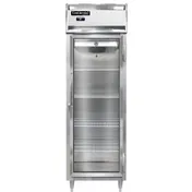 Continental Refrigerator D1RSNGD 26" 1-Section Reach-In Refrigerator w/ Glass Door, Stainless Steel Front Aluminum Exterior, 16 cu. ft. 1 image