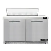 Continental Refrigerator SW48N10-FB 48" Sandwich / Salad Prep Table w/ 2 Doors, 10 Pans 1 image