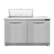 Continental Refrigerator SW48N8C-FB 48" Sandwich / Salad Prep Table w/ 2 Doors, 8 Pans 1 image