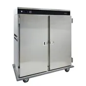 Cres Cor CCB120A Heated Cabinet, 2-Door Stainless Steel, 67"-72" H, 120-Plate Capacity, 6" Casters 1 image