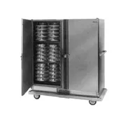 Carter-Hoffmann BB1000 55"-60" 2-Door Solid Stainless Steel Heated Banquet Cabinet 96 Plate Capacity 1 image