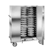 Carter-Hoffmann BB150E 61"-66" 1-Door Heated Banquet Cabinet Insulated, Stainless 180 Covered Plates 1 image