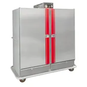 Carter-Hoffmann BB1600 Full Height 2-Door Heated Banquet Cabinet 150 Plates Stainless 73"-78" Mobile Casters 1 image
