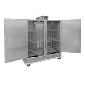 Carter-Hoffmann BB1600 Full Height 2-Door Heated Banquet Cabinet 150 Plates Stainless 73"-78" Mobile Casters 5 image