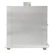 Carter-Hoffmann BB1600 Full Height 2-Door Heated Banquet Cabinet 150 Plates Stainless 73"-78" Mobile Casters 6 image