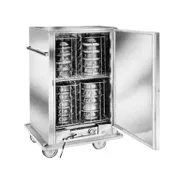 Carter-Hoffmann BB40 1Sec 1-Door Banquet Cabinet, 48-Plate, 43"-48" H, Stainless, Mobile Insulated 1 image