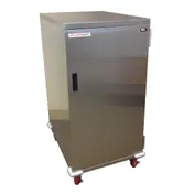 Carter-Hoffmann ESDTT20 Stainless Steel 20 Tray Economy Patient Tray Cart w/ Single Door 1 image