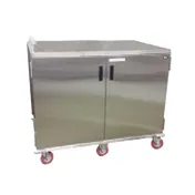 Carter-Hoffmann ETDTT24 Stainless Steel 24 Tray Economy Patient Tray Cart w/ 2 Doors 1 image