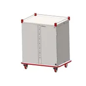 Carter-Hoffmann PTDST18 Stainless Steel Two Doors Performance Patient Tray Cart, (18) Tray 1 image