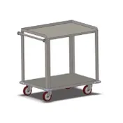 Carter-Hoffmann UC3S2433 Stainless Steel Three Shelf Utility Cart w/ 700 lb. Capacity 1 image