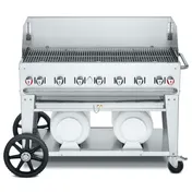 Crown Verity CV-CCB-48WGP 48" Mobile Outdoor Grill w/ Wind Guard, 2 LP Tanks, 99.000 BTU 1 image