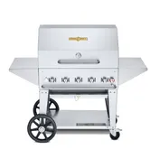 Crown Verity CV-MCB-36PRO 36" Professional Series LP Gas Mobile Outdoor Grill, Roll Dome Pkg 1 image