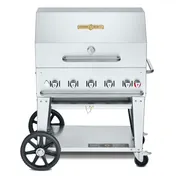 Crown Verity CV-MCB-36RDP 36" LP Gas Outdoor Grill/Charbroiler, Roll Dome Pkg, 79.500 BTU 1 image