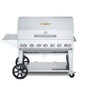 Crown Verity CV-MCB-48-SI BULK-PKG 48" Mobile Outdoor Grill/Charbroiler Pkg, Bulk LP Tank Capacity 1 image