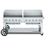 Crown Verity CV-MCB-72WGP 72" LP Gas Commerical Outdoor Grill, Wind Guard Pkg, 159.000 BTU 1 image