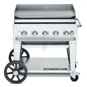 Crown Verity CV-MG-36NG Outdoor Griddle, Mobile, Natural Gas, 5 Burners 1 image