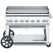 Crown Verity CV-MG-48NG Outdoor Griddle, Mobile, Natural Gas, 7 Burners 1 image