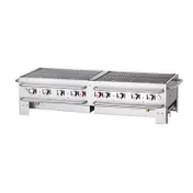 Crown Verity CV-PCB-60 60" Countertop Portable Outdoor Grill w/ 8 Burners, 129.000 BTU 1 image