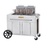 Crown Verity CV-PF-2 Outdoor Portable Gas Fryer, LP Gas, Double Tank 1 image