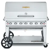 Crown Verity CV-RCB-48RDP-SI-BULK 48" Pro Series Outdoor Rentall Grill, Roll Dome Pkg, Bulk LP Tank 1 image