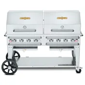 Crown Verity CV-RCB-60RDP-SI-BULK 60" Pro Series Outdoor Rentall Grill, Roll Dome Pkg, Bulk LP Tank 1 image