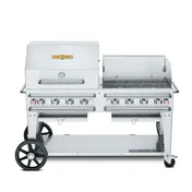 Crown Verity CV-RCB-60RWP-SI-BULK 60" Pro Series Outdoor Rentall Grill, Wind Guard Pkg, Bulk Tank 1 image