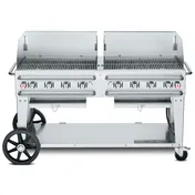 Crown Verity CV-RCB-60WGP-SI50/100 60" Outdoor Rentall Grill, Wind Guard Pkg, 50-100 lb. LP Tank 1 image