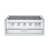 Crown Verity IBI36-GO-FLT 30" Built-In Outdoor Charbroiler/Grill Only, 5 Burners, Light Pkg, 73.250 BTU 1 image